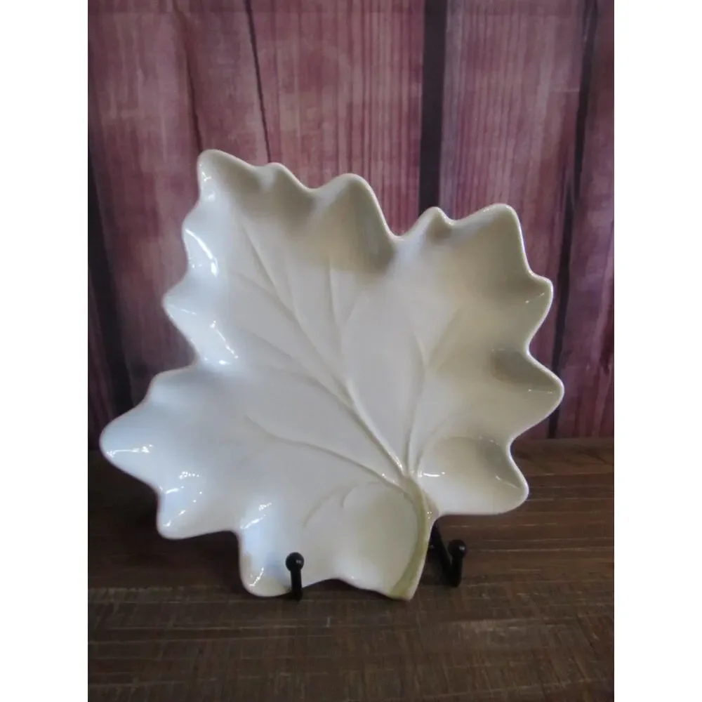 Vtg Lenox Butler’s Pantry Harvest Set 2 Maple Leaf Accent Dishes Plates Retired